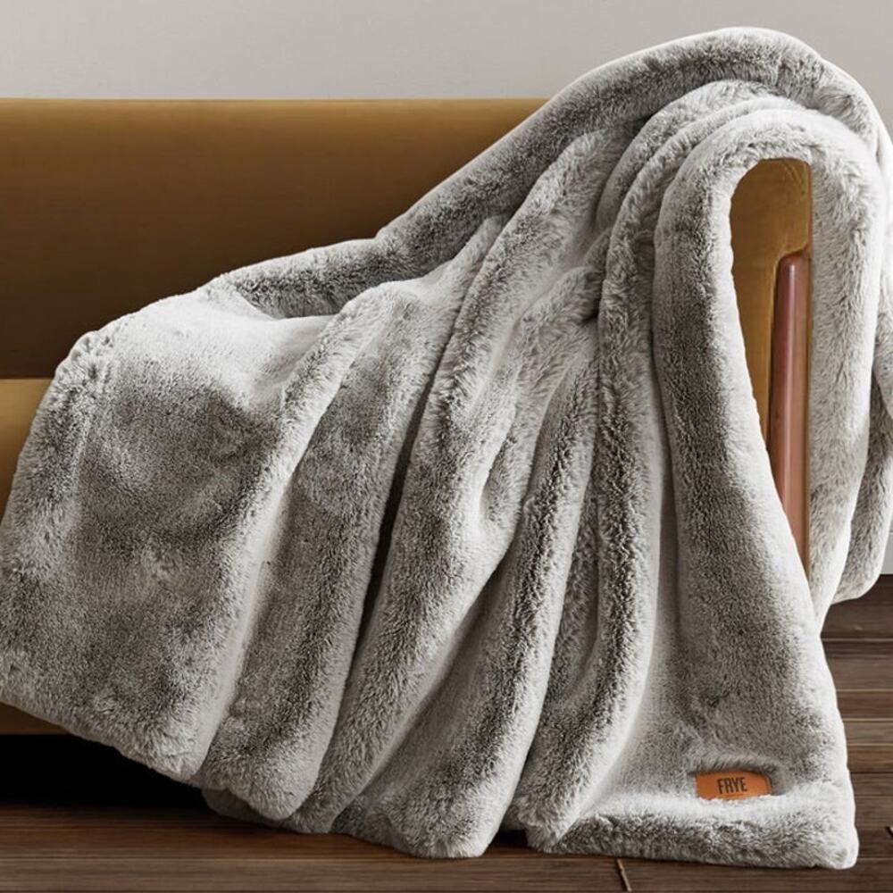FRYE Luxe Faux Fur Throw 60”x70”